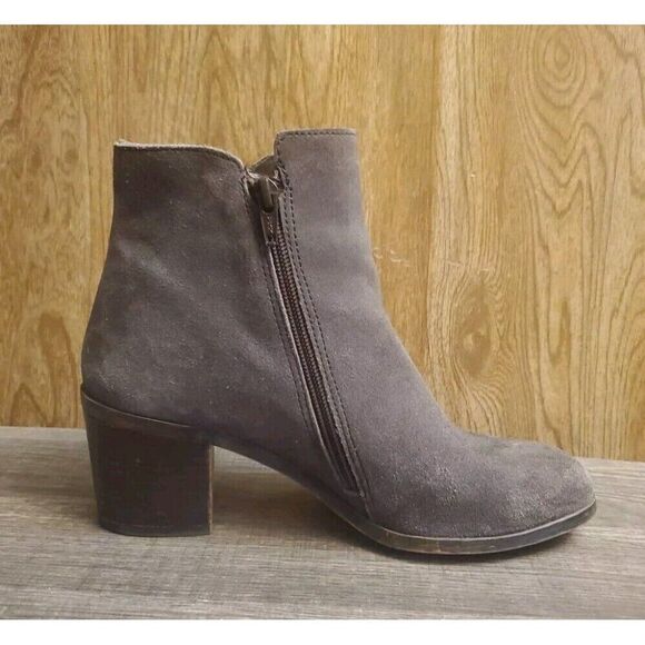 Kenneth Cole Reaction Rotini Fringe Ankle Boots Womens Size 7 Gray - Picture 7 of 11